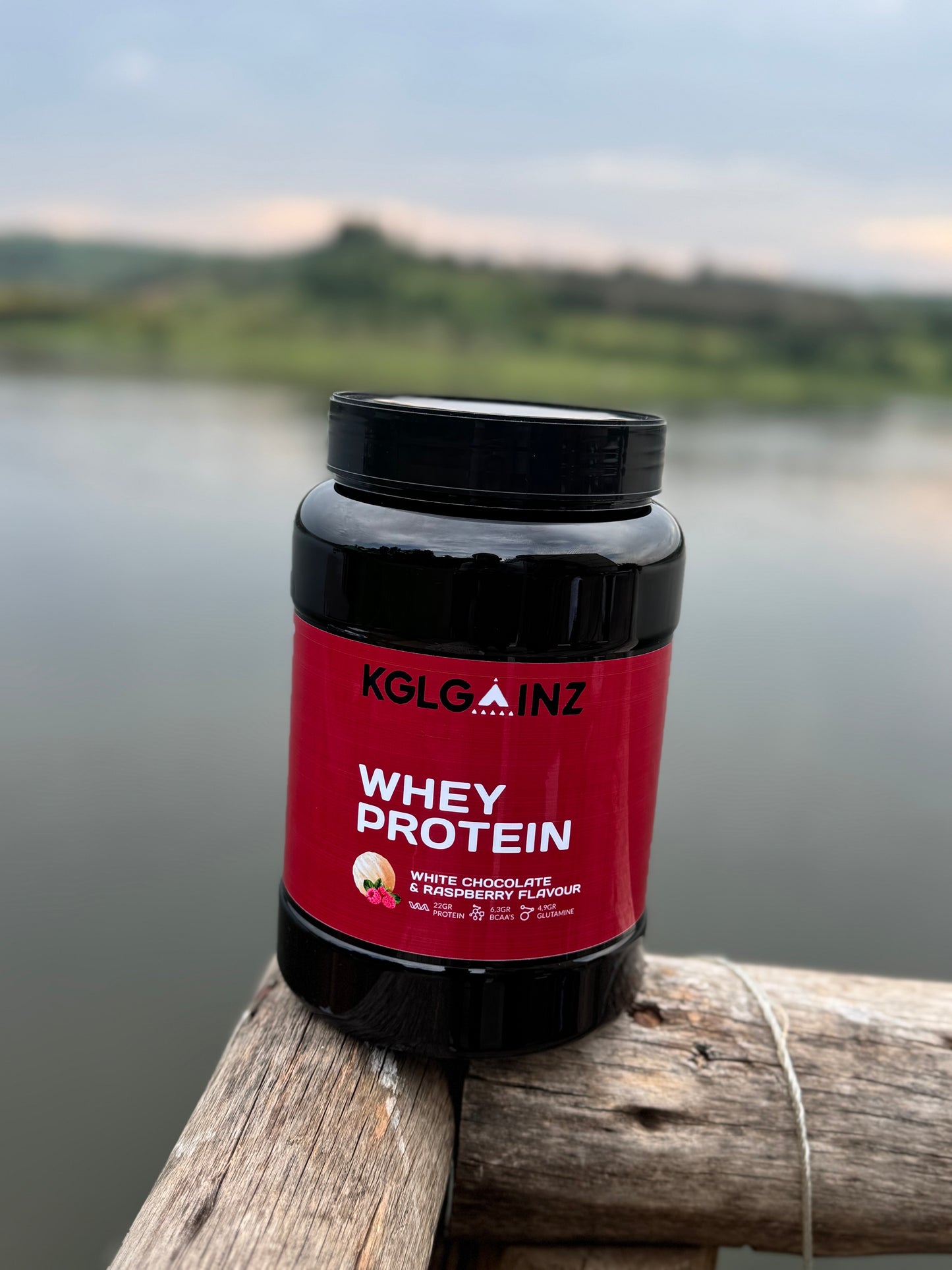 Whey protein white chocolate & raspberry flavour